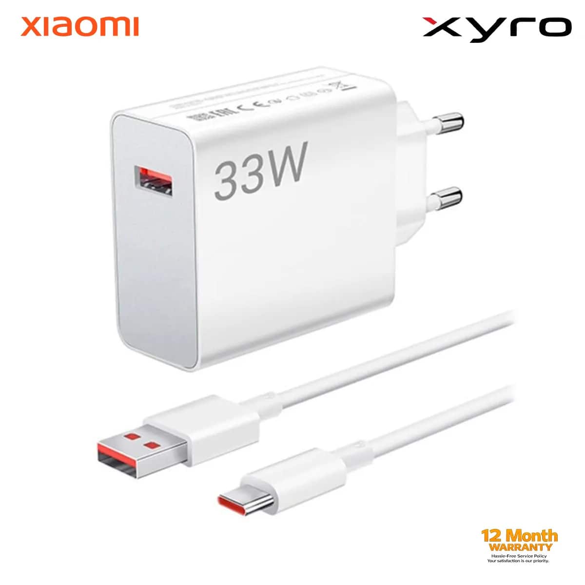 Xiaomi 33W Dual Output Charger (Type-A & Type-C)