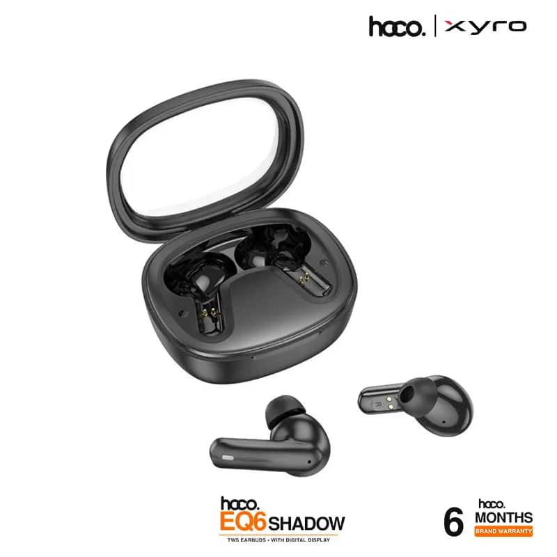 Hoco EQ6 Shadow TWS Earbuds with Digital Display