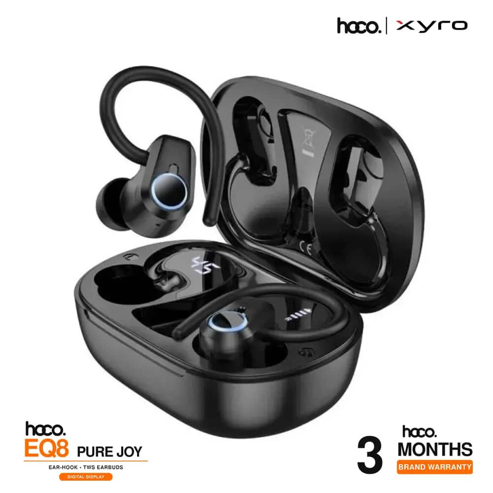 Hoco EQ8 Pure Joy Ear-Hook TWS Earbuds with Digital Display