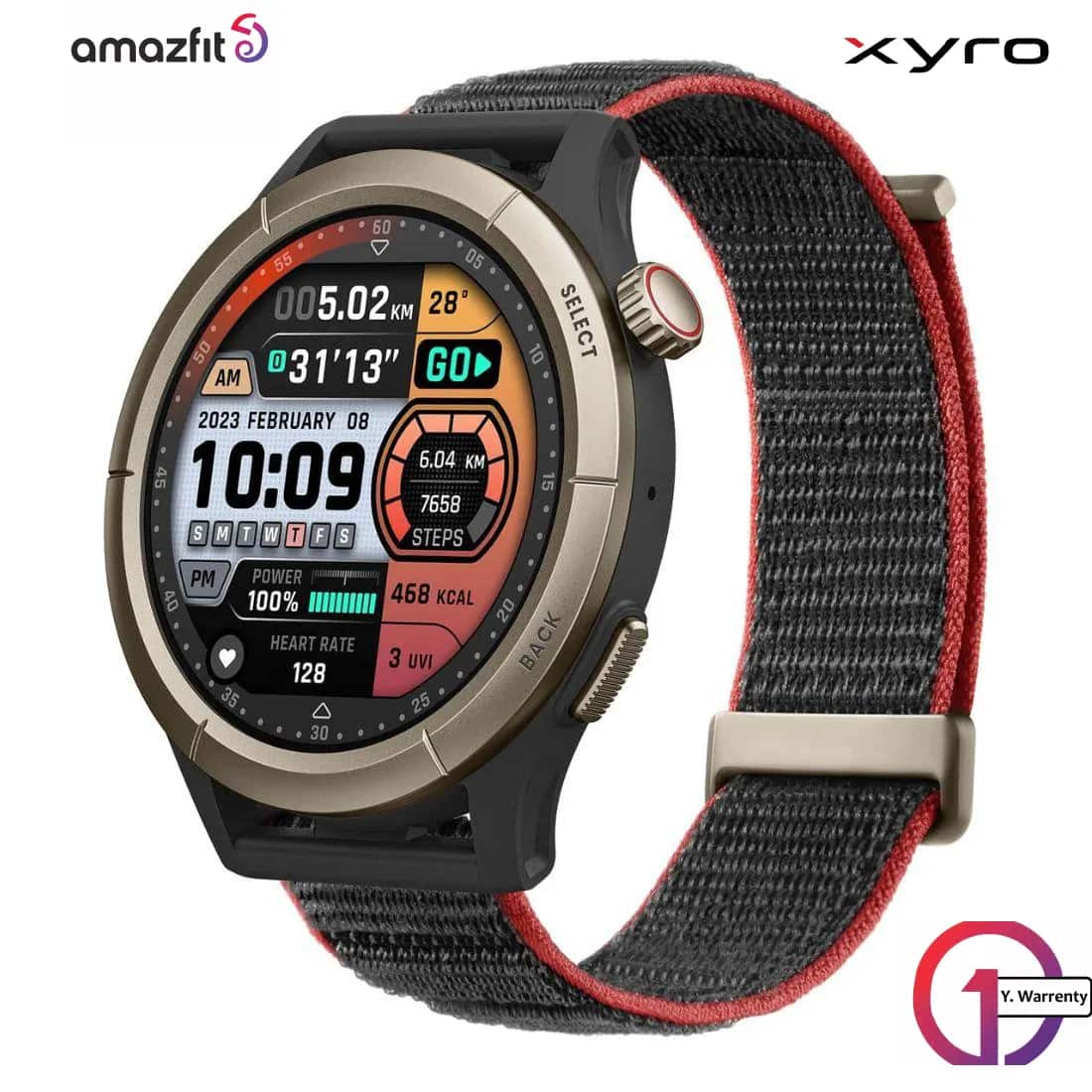 Amazfit Cheetah Pro 1.45" AMOLED Corning® Gorilla® Glass 3 Dual-Band GPS 5ATM Sports Smart Watch