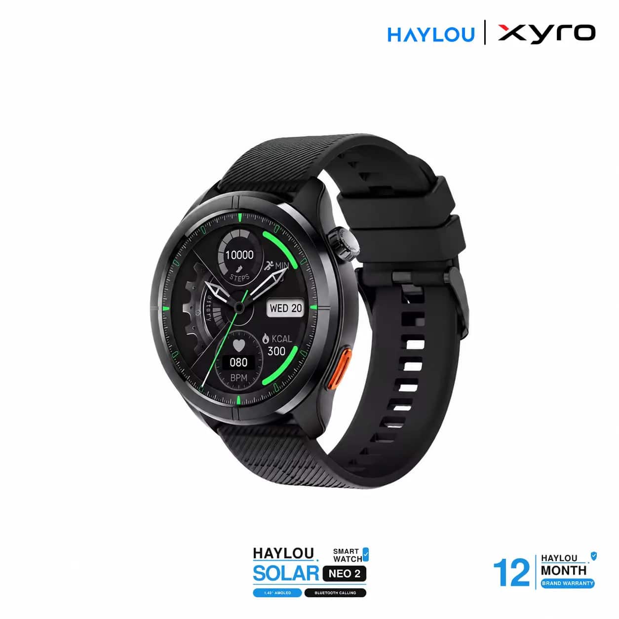 HAYLOU Solar Neo 2 1.43″ AMOLED Bluetooth Calling Smart Watch