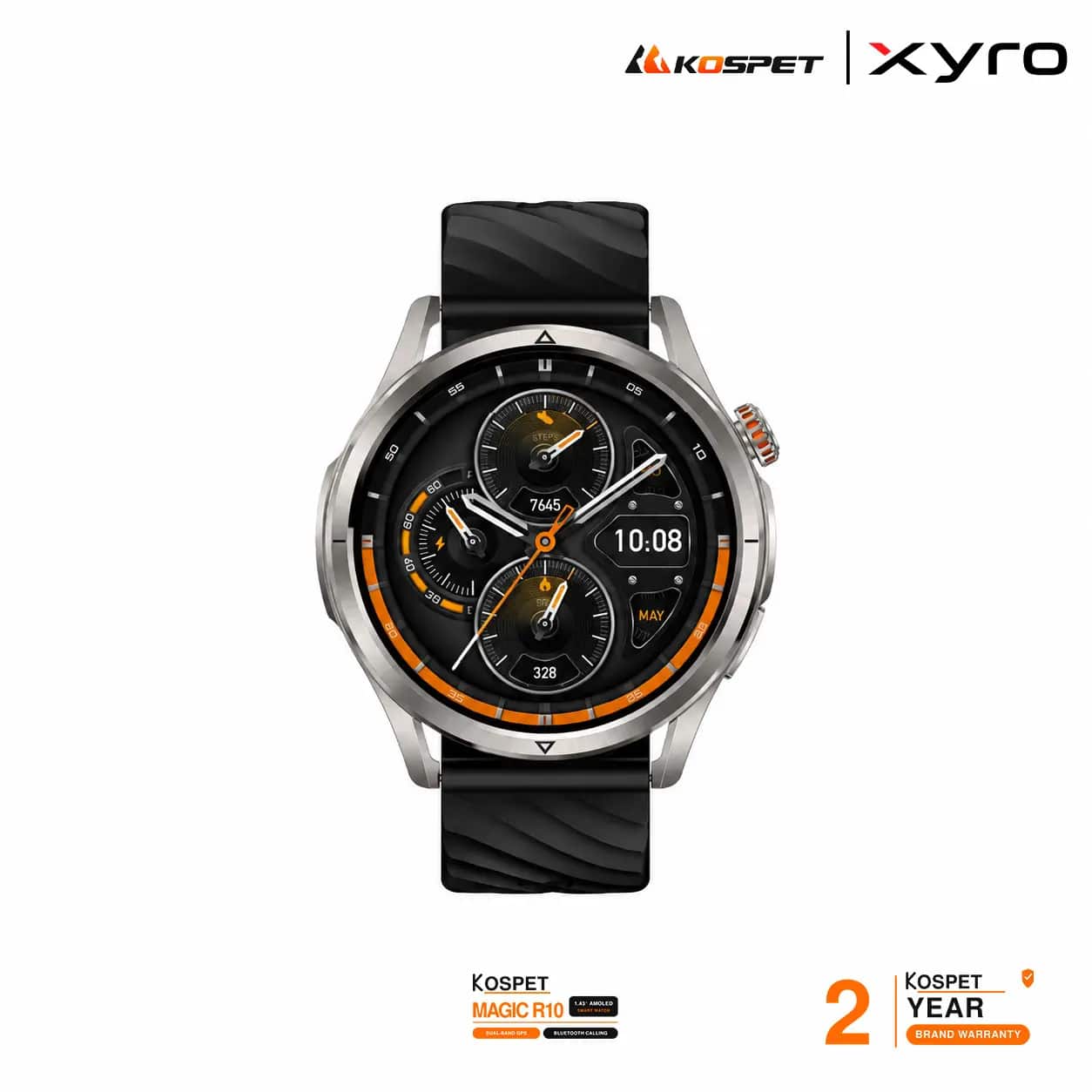 KOSPET MAGIC R10 1.43″ AMOLED Dual-Band GPS Bluetooth Calling Smart Watch