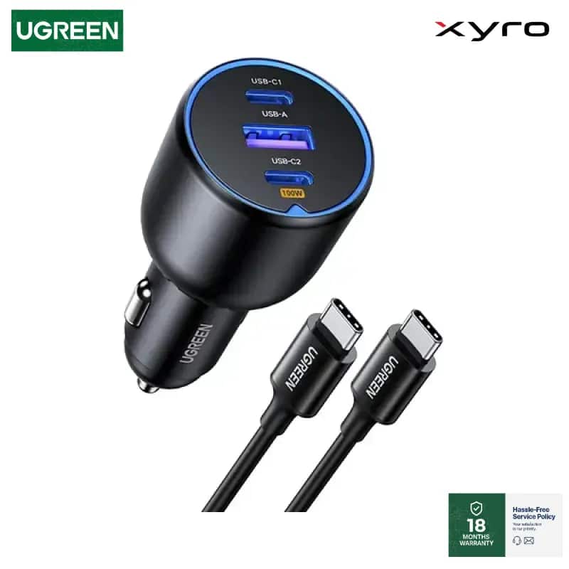 UGREEN EC705 (55511) 130W 3-Port Fast Car Charger Set