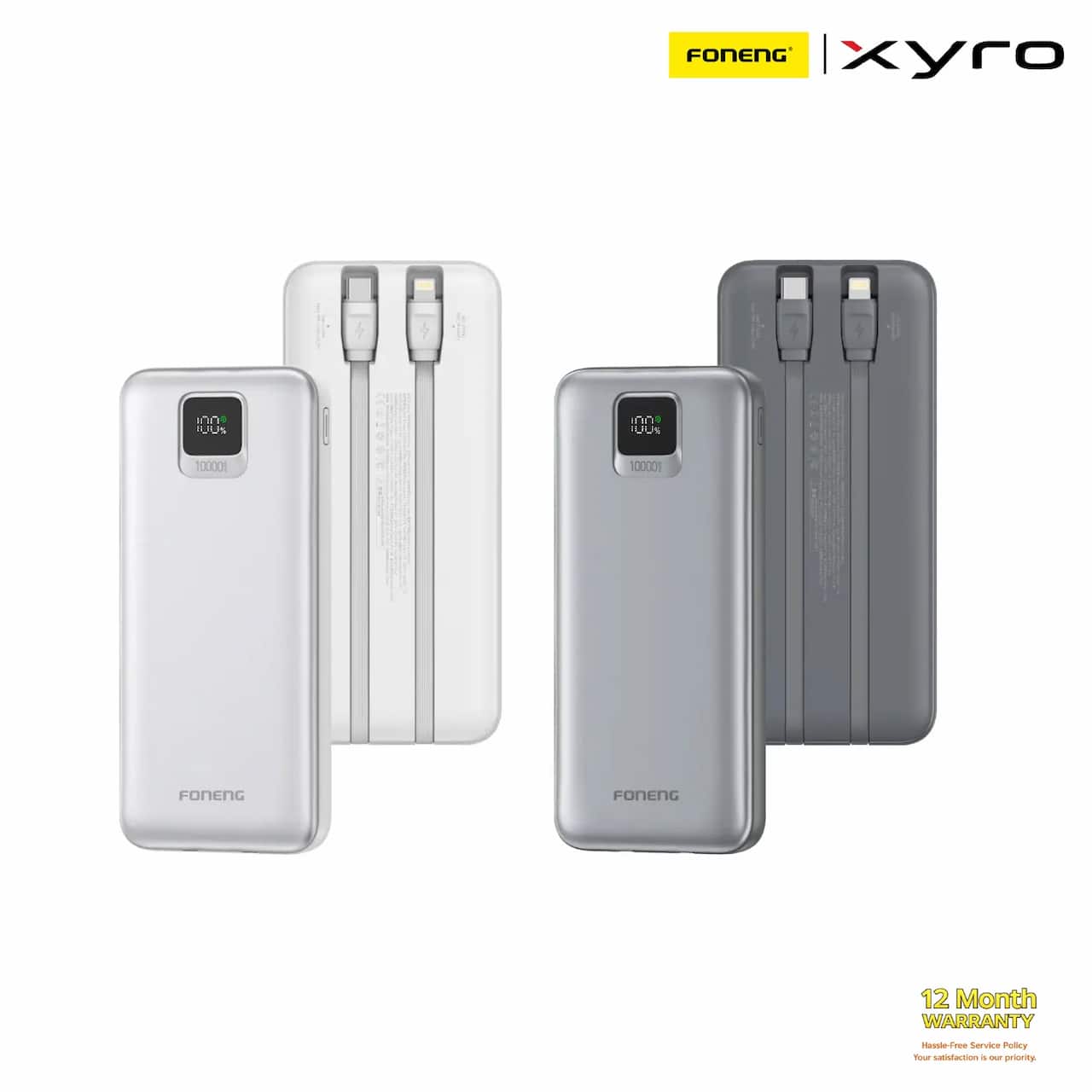 Foneng PX135 10000mAh 22.5W Power Bank With Built-in Type-C