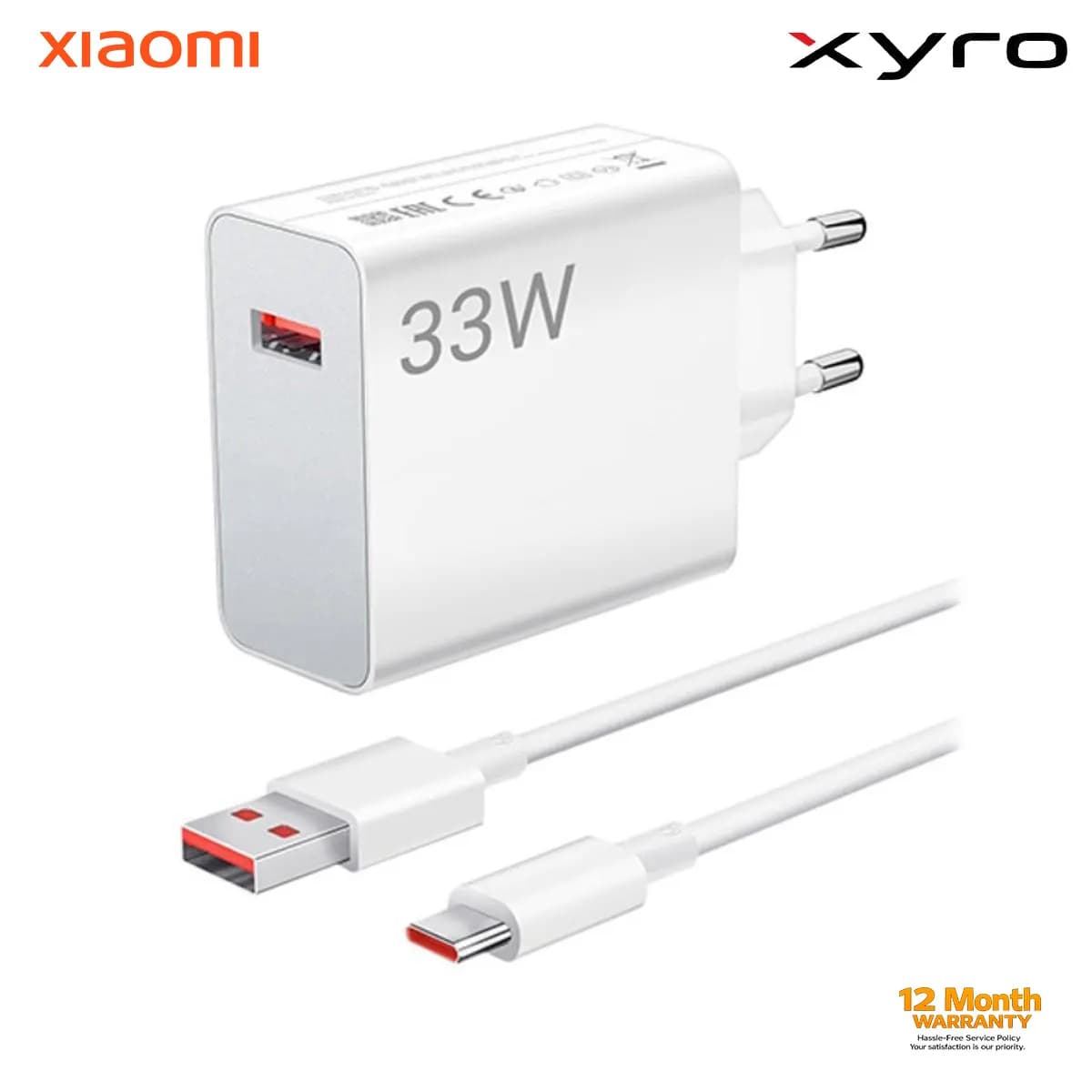 Xiaomi 33W Dual Output Charger (Type-A & Type-C)
