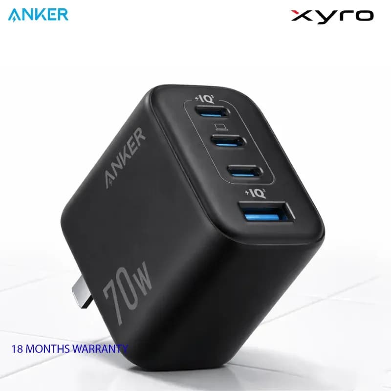 Anker Zolo Charger (70W, 4-Port, PD 3.0) – GaN Fast Charging Station