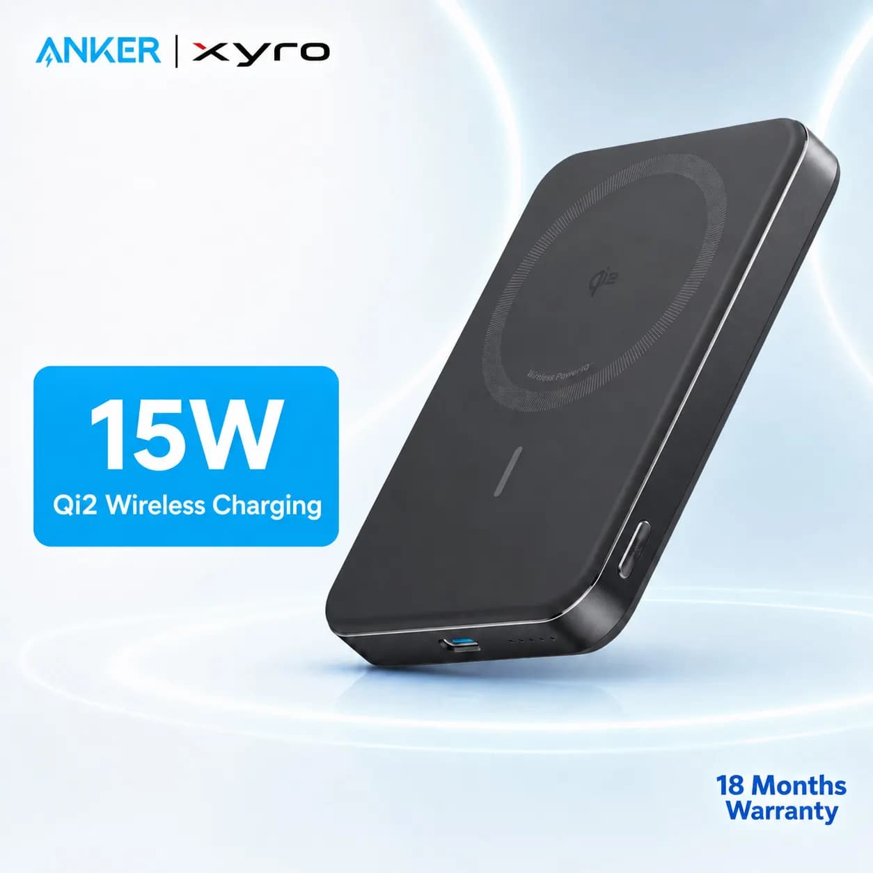 Anker MagGo Qi2 Ultra Slim Power Bank - 10000mAh