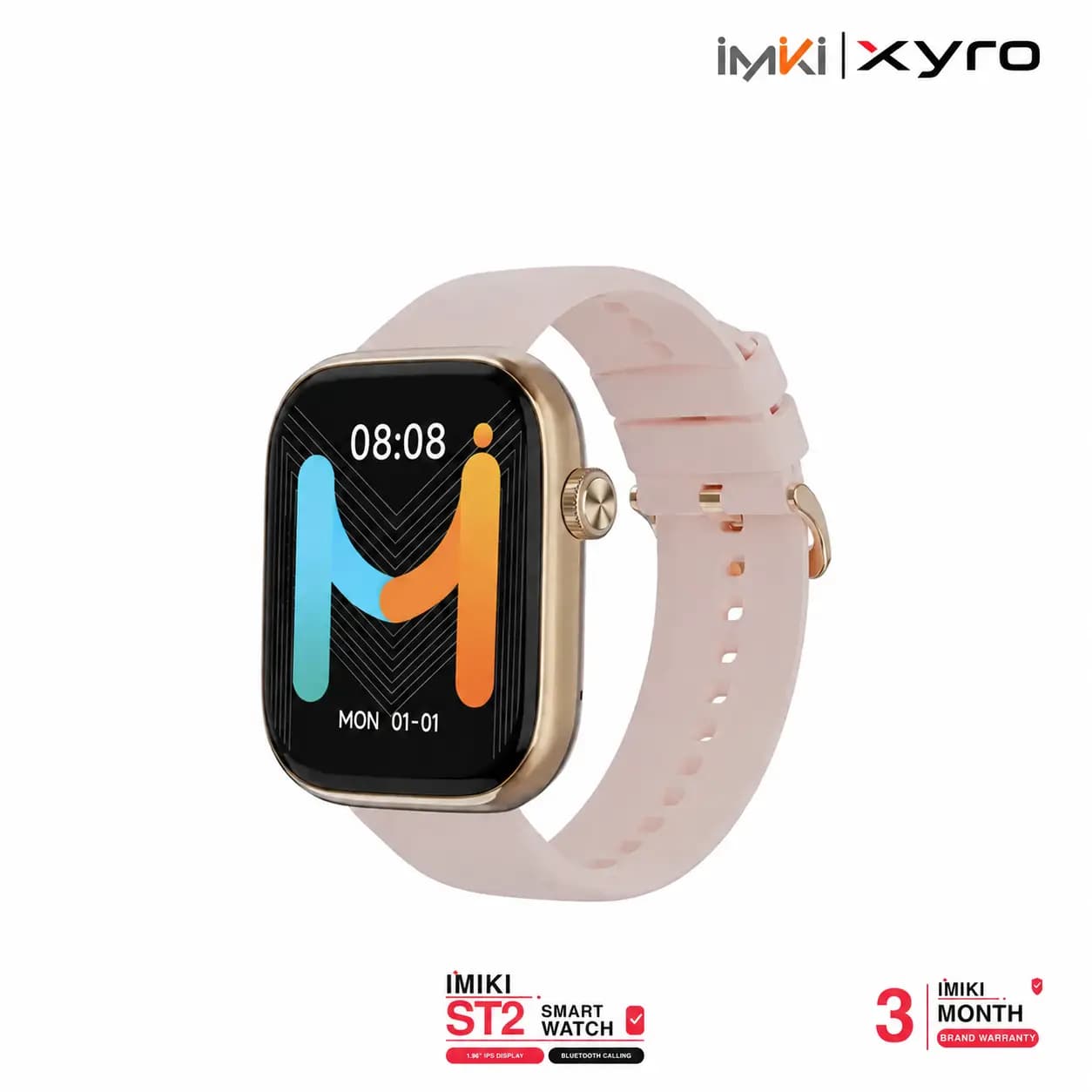 IMIKI ST2 1.96″ IPS Display Bluetooth Calling Smart Watch