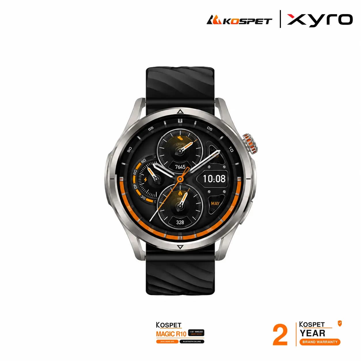KOSPET MAGIC R10 1.43″ AMOLED Dual-Band GPS Bluetooth Calling Smart Watch