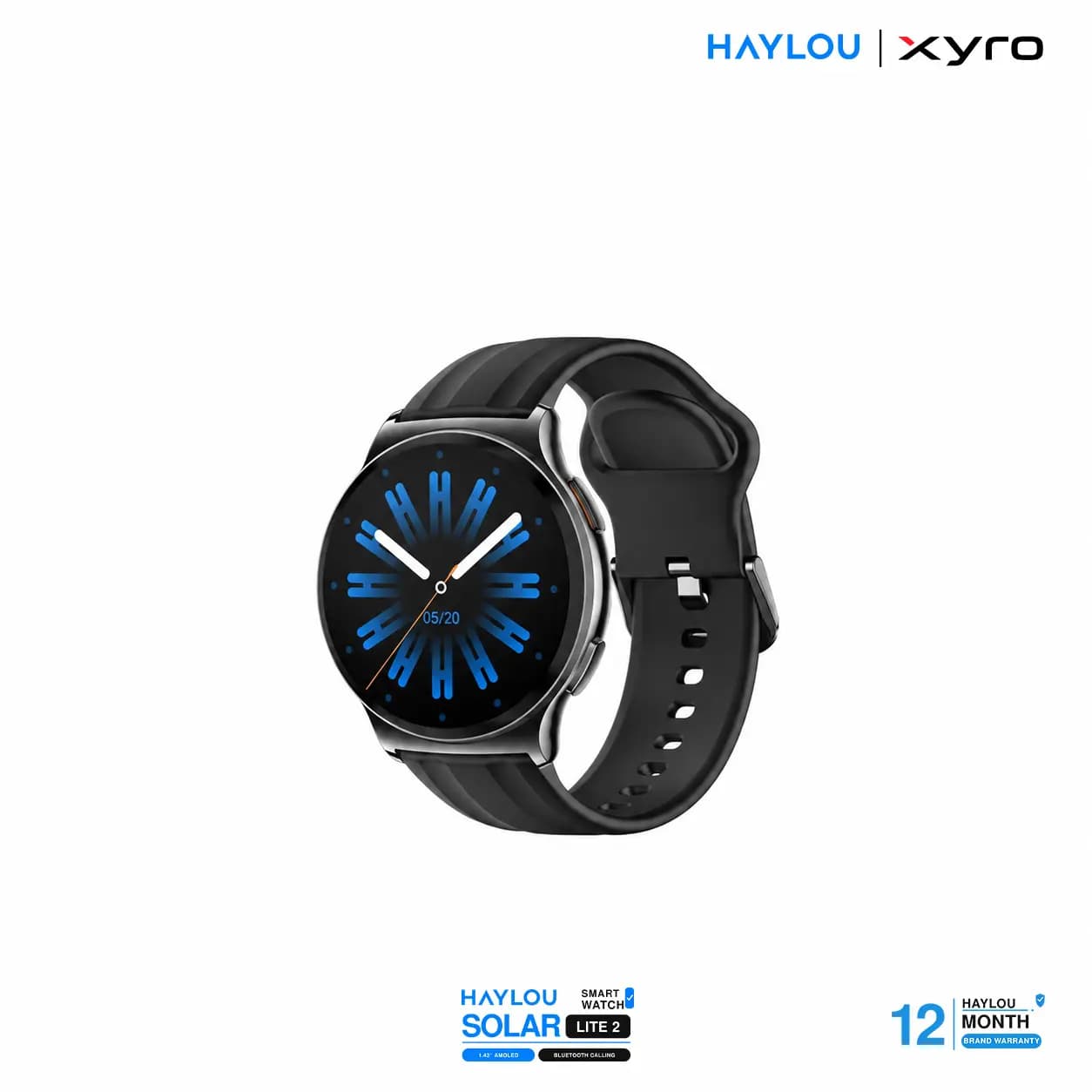 HAYLOU Solar Lite 2 1.43″ AMOLED Bluetooth Calling Smart Watch