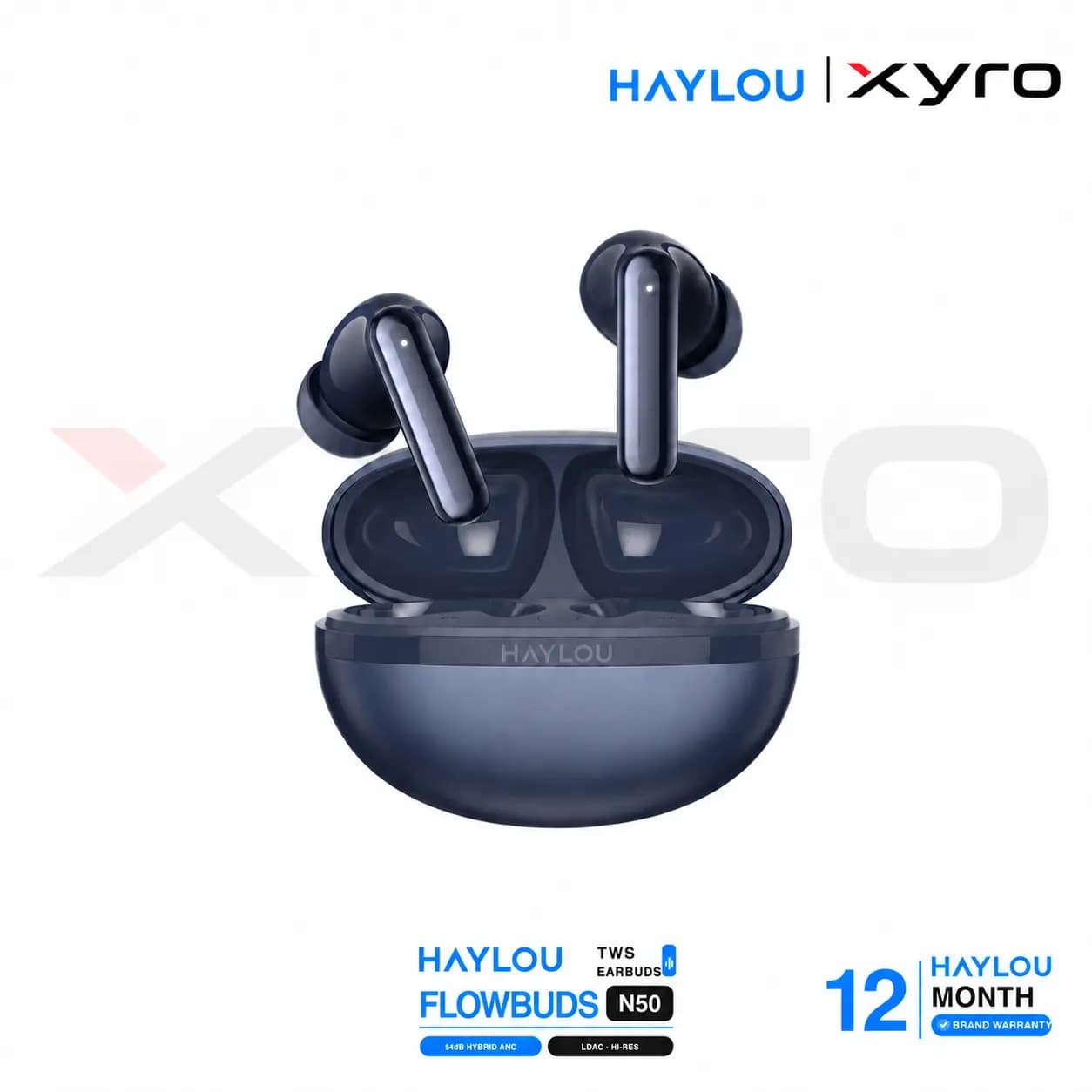 HAYLOU Flowbuds N50 54dB Hybrid ANC LDAC Hi-Res TWS Earbuds