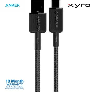 Anker 322 USB-A to USB-C Cable (3ft / 0.9m, Braided)