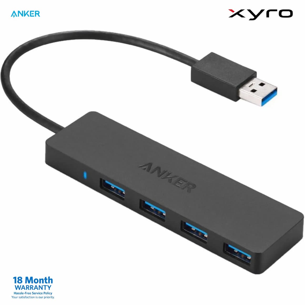 Anker 4-Port Ultra Slim USB 3.0 Data Hub 20cm