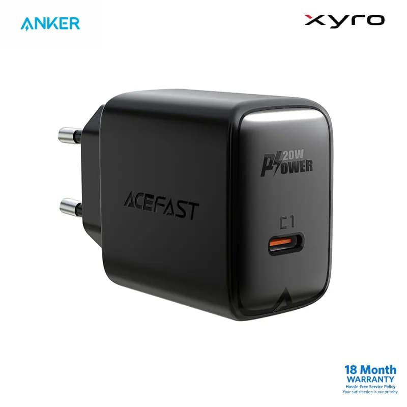 ACEFAST A1 PD20W Single USB-C Fast Charger (EU Plug)