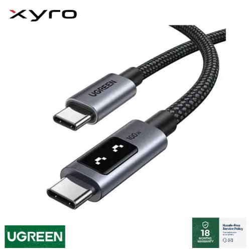 UGREEN USB-C to USB-C PD Fast Charging Braided Cable 5A Max 2m
