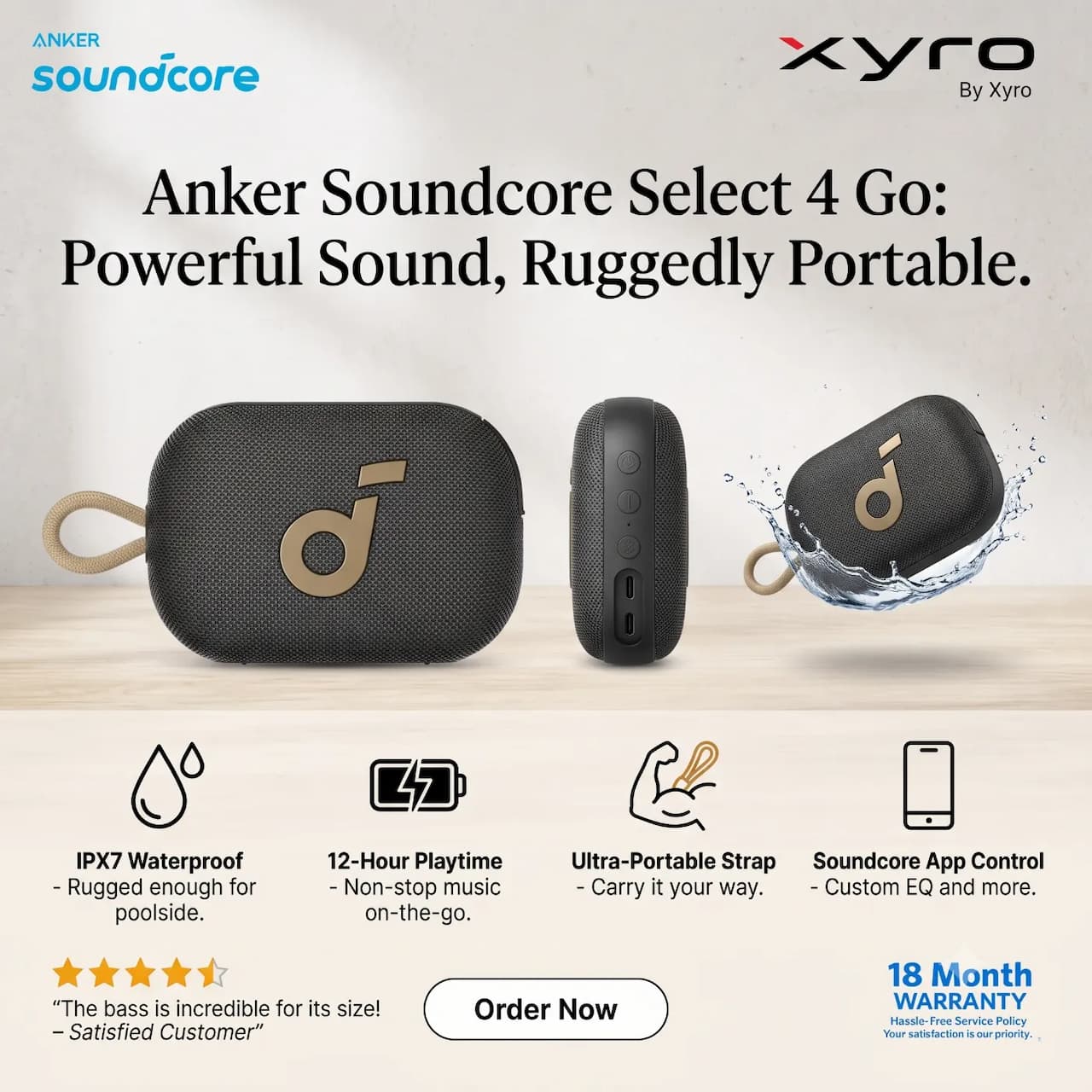 Anker Soundcore Select 4 Go Bluetooth Speaker