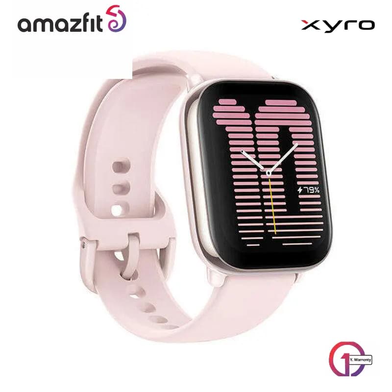 Amazfit ACTIVE 1.75" HD AMOLED Smart Watch with 5 ATM & GPS (5 Satellite) - Petal Pink