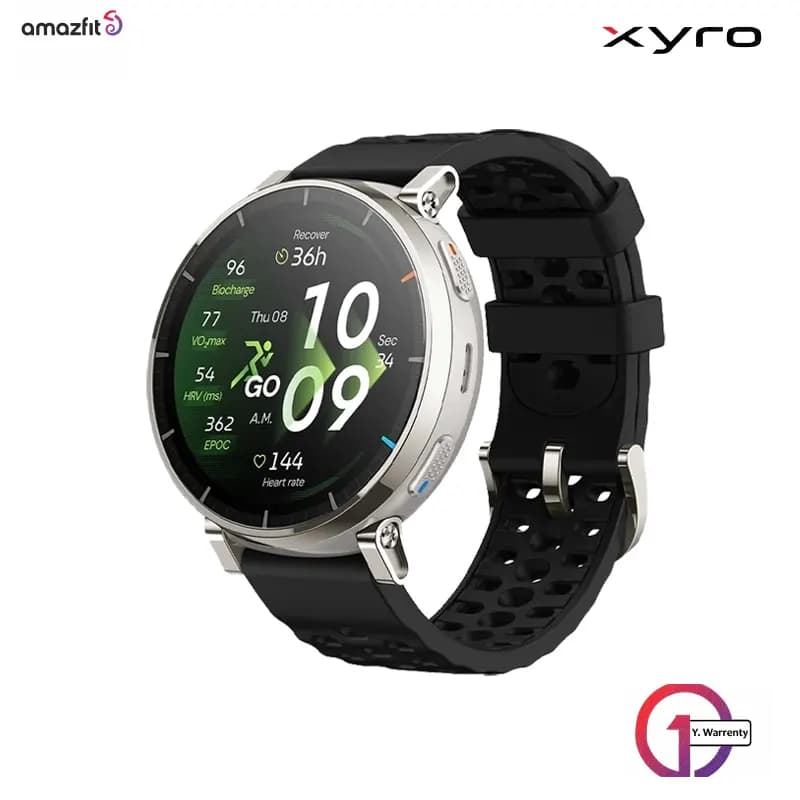 Amazfit Active 3 (Round) 1.32" AMOLED Smartwatch with 4GB Storage & 5 ATM