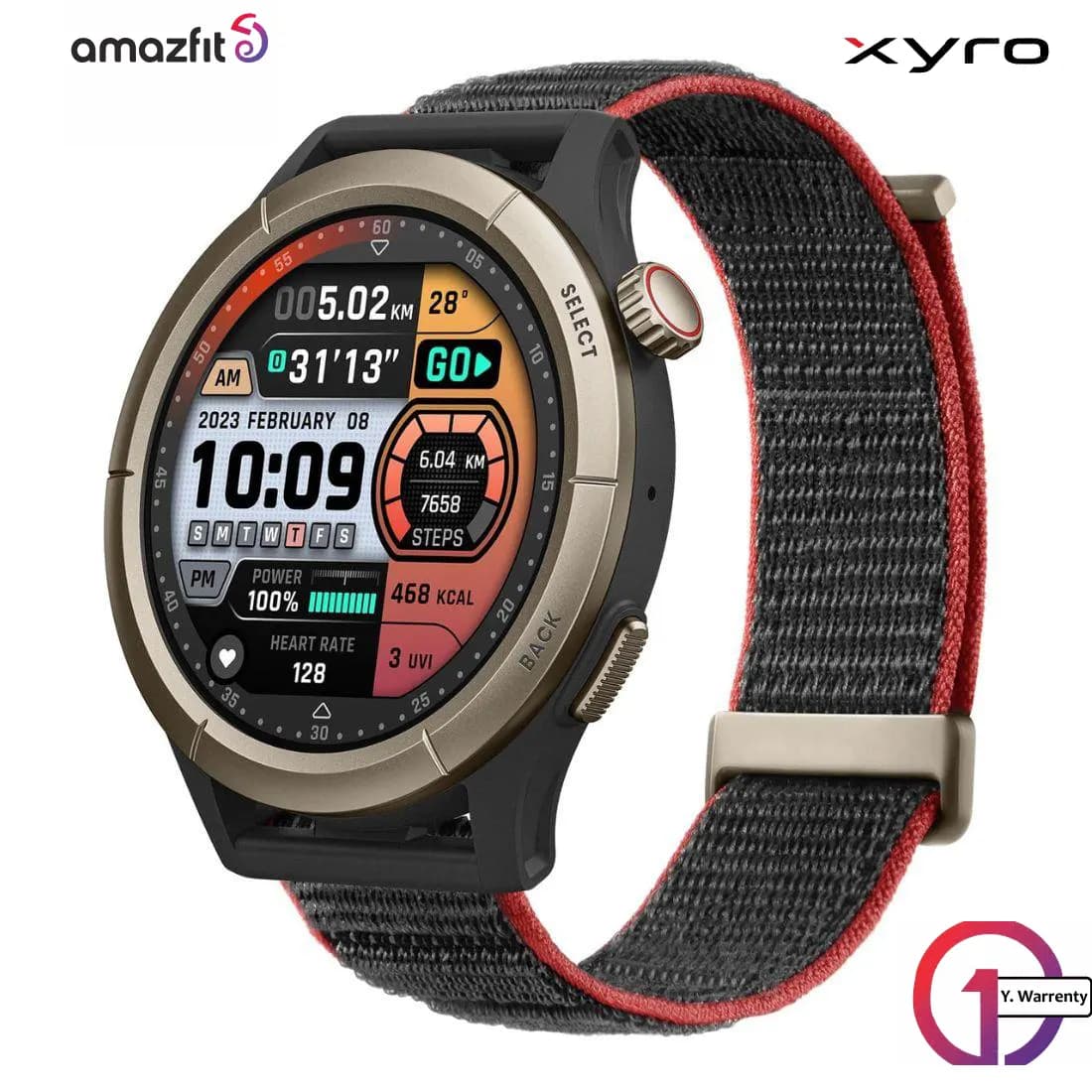 Amazfit Cheetah Pro 1.45" AMOLED Corning® Gorilla® Glass 3 Dual-Band GPS 5ATM Sports Smart Watch