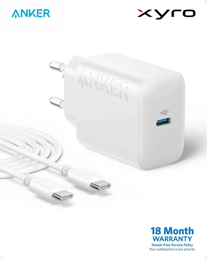 Anker 20W USB-C Fast Wall Charger with USB-C to USB-C Cable (SKU: B2347121)