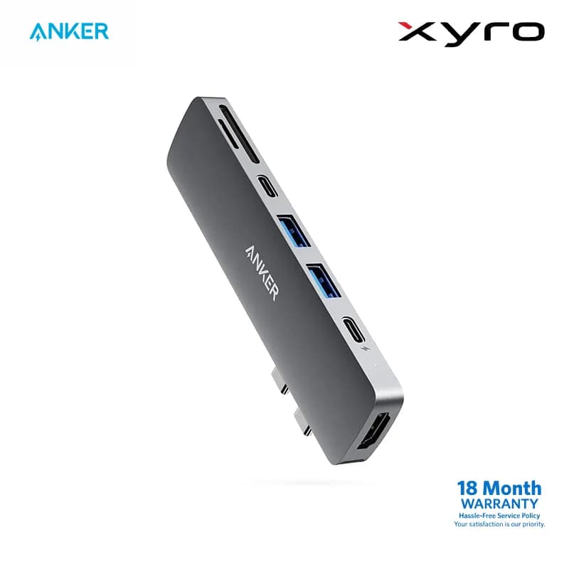 Anker USB-C Hub 7-in-2 – Gray (Model: A8371HA1)